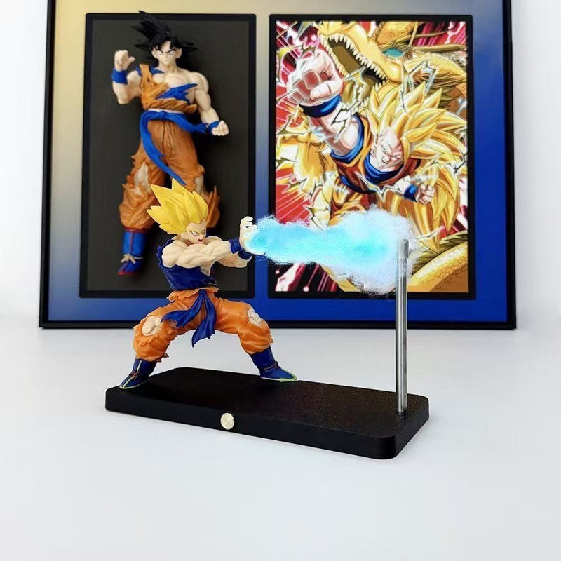 Son Goku Kamehameha Onda Lâmpada de Luz Magnética Dragon Ball