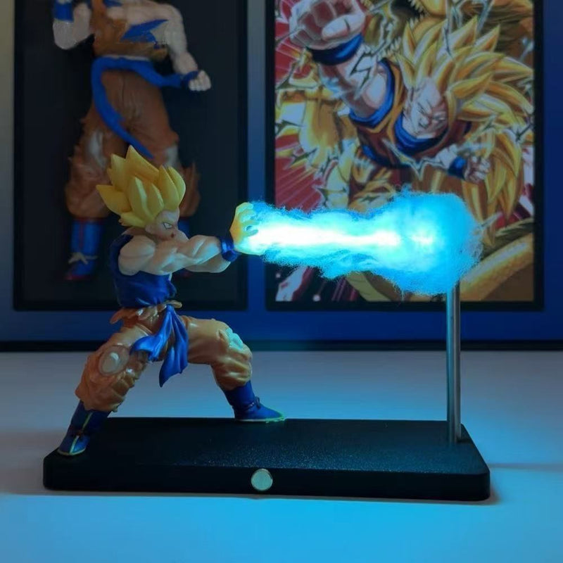 Son Goku Kamehameha Onda Lâmpada de Luz Magnética Dragon Ball