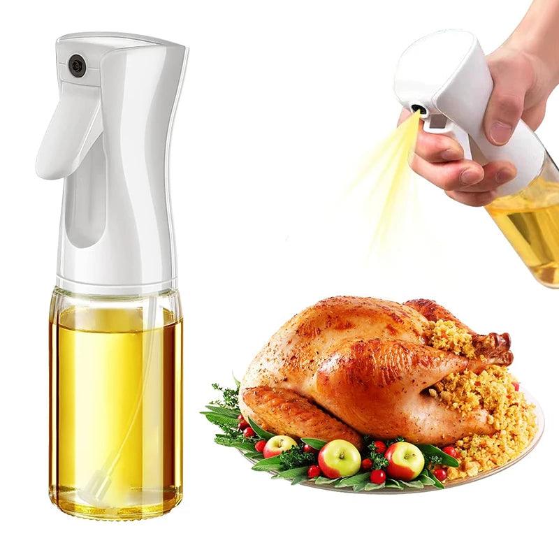 Pulverizador de óleo para óleo de cozinha, frasco de spray de óleo para churrasco, pulverizador de azeite de oliva, spray de óleo para assar, frasco de vinagre, dispensador de óleo para fritadeira a ar