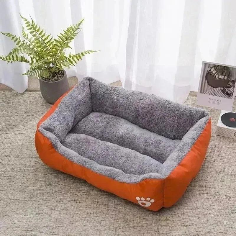 Cama grande para cães e gatos, quente e confortável