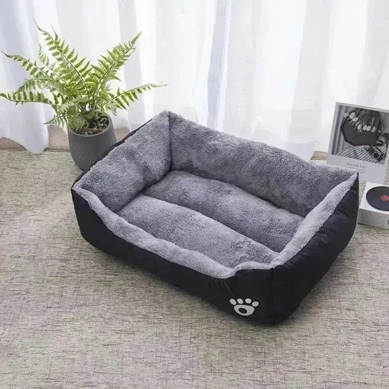 Cama grande para cães e gatos, quente e confortável