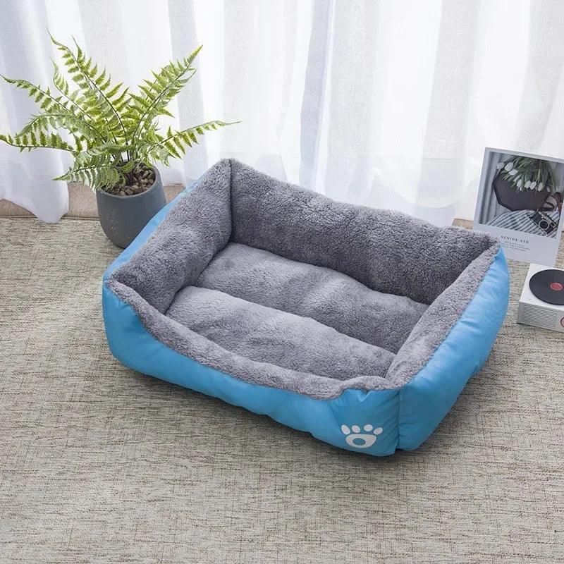 Cama grande para cães e gatos, quente e confortável