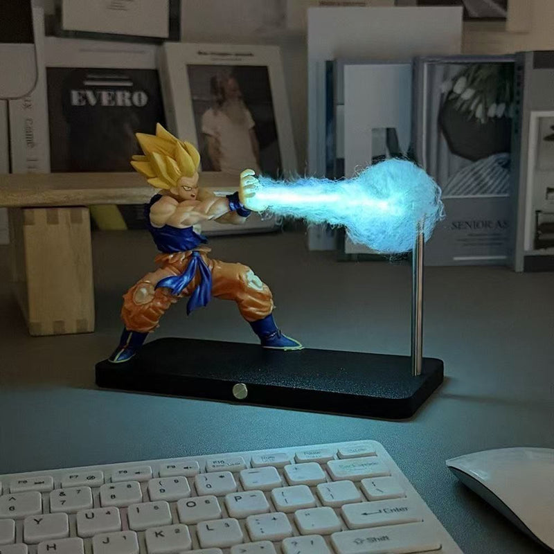 Son Goku Kamehameha Onda Lâmpada de Luz Magnética Dragon Ball