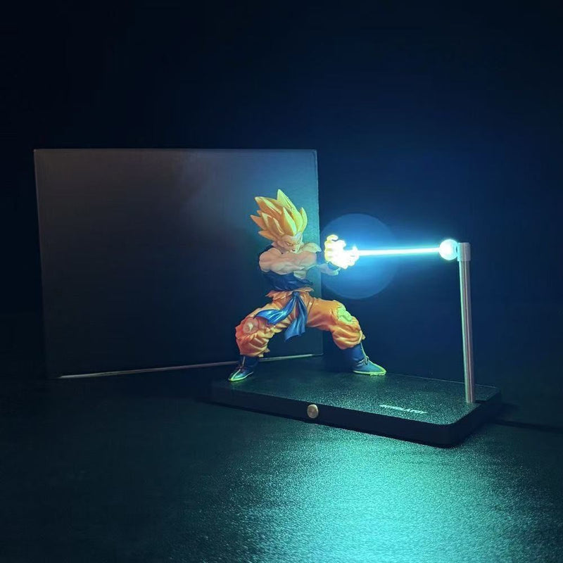 Son Goku Kamehameha Onda Lâmpada de Luz Magnética Dragon Ball